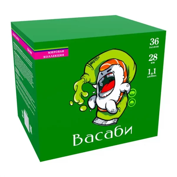 Батареи салютов Васаби СБМ-0369 бренд Салютлюкс